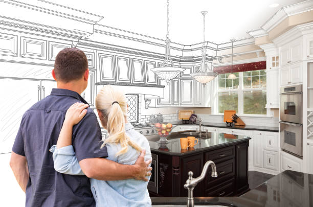 Custom kitchen cabinets installed in a Foley home